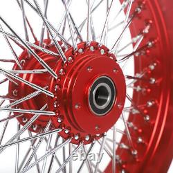 16 3.5 Front Rear Spoked Wheels Set for Harley Sportster Dyna Softail Touring