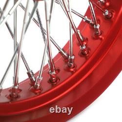 16 3.5 Front Rear Spoked Wheels Set for Harley Sportster Dyna Softail Touring