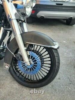 16 3.5 Front Rear Tubeless Wheels Set Fat Spoke for Harley Softail FLSTC FLSTF