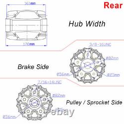 16 Alu Front Rear Wheels Dual Disc 72 Spokes for Harley Softail Heritage FLSTC