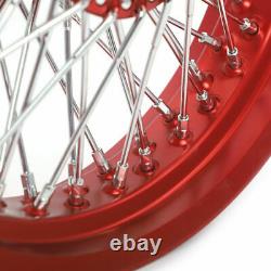 16 Alu Front Rear Wheels Dual Disc 72 Spokes for Harley Softail Heritage FLSTC