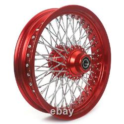 16 Complete Set Front Rear Wheels Rim Hub for Heritage Softail FXST FXSTC Dyna