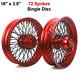 16 Front Rear Wheels Single Disc Spoke For Softail Fxst Fxstd For Touring 84-07