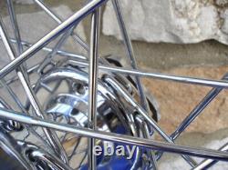 16 X 3 40 Spoke Chrome Wheel Harley Fl Shovelhead Front Rear 1973-83 Fx Rear