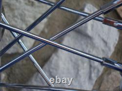 16 X 3 40 Spoke Chrome Wheel Harley Fl Shovelhead Front Rear 1973-83 Fx Rear