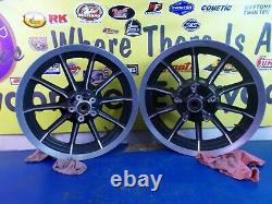 16 X 3 Front & Rear 10 Spoke Mag Wheels Harley Davidson Flt Touring 1987-1999