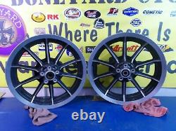 16 X 3 Front & Rear 10 Spoke Mag Wheels Harley Davidson Flt Touring 1987-1999