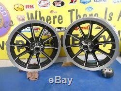 16 X 3 Front & Rear 10 Spoke Mag Wheels Harley Davidson Flt Touring 1993-1999