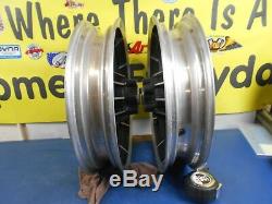 16 X 3 Front & Rear 10 Spoke Mag Wheels Harley Davidson Flt Touring 1993-1999