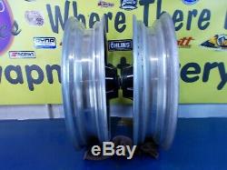 16 X 3 Front & Rear 9 Spoke Mag Wheels Harley Davidson Fl Shovelhead 1973-1984