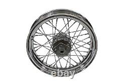 16 inch X 3.00 inch Replica Front or Rear Spoke Wheel fits Harley Davidson