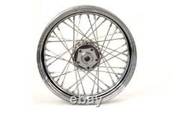 16 inch x 3.50 inch Replica Front or Rear Spoke Wheel fits Harley Davidson