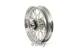 16 inch x 3.50 inch Replica Front or Rear Spoke Wheel fits Harley Davidson