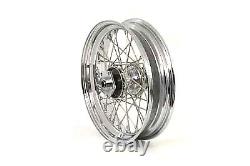 16 inch x 3.50 inch Replica Front or Rear Spoke Wheel fits Harley Davidson