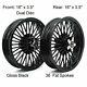 16 X3.5 Fat Spoke Front Rear Wheels For Harley Softail Heritage Deuce Slim