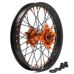 16x1.85 CNC Spoked Rear Wheel For HUSQVARNA TC85 21-23 For GAS GAS MC 85 SX 85
