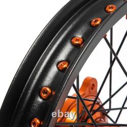 16x1.85 CNC Spoked Rear Wheel For HUSQVARNA TC85 21-23 For GAS GAS MC 85 SX 85