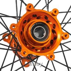 16x1.85 CNC Spoked Rear Wheel For HUSQVARNA TC85 21-23 For GAS GAS MC 85 SX 85