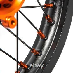 16x1.85 CNC Spoked Rear Wheel For HUSQVARNA TC85 21-23 For GAS GAS MC 85 SX 85