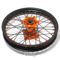 16x1.85 CNC Spoked Rear Wheel For HUSQVARNA TC85 21-23 For GAS GAS MC 85 SX 85