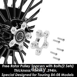 16x3.5 16x3.5 Fat Spoke Wheels for Harley Touring Road King Glide 2000-07 Bagger