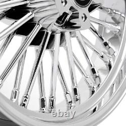 16x3.5 36 Fat Spoke Wheels Rims Set for Harley Softail Heritage Fatboy Deluxe