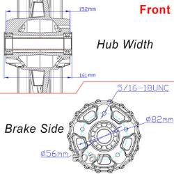 16x3.5 72 Spoke Wheels Front Rear Rims for Harley Softail Heritage Deluxe Fatboy