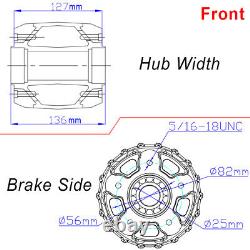 16x3.5 72 Spokes Red Front Rear Wheels Dual Disc for Harley Softail FLSTC Dyna