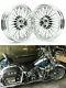 16x3.5 Chrome Fat Spoke Front Rear Cast Wheels For Harley Touring Softail Dyna