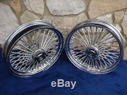 16x3.5 Dna 52 Spoke Front And Rear Wheel Set For Harley