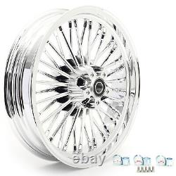 16x3.5 Fat Spoke Front Rear Wheels Rims for Harley Softail Slim FLSL 2012-2021