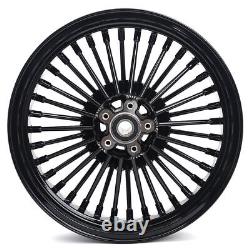 16x3.5 Fat Spoke Wheels Rims Set for Harley Softail Heritage Fatboy Custom FXST