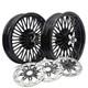 16x3.5 Fat Spoke Wheels Rotors For Harley Touring Bagger Electra Glide 00-07 Flt