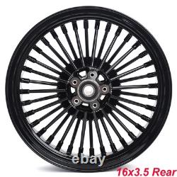 16x3.5 Fat Spoke Wheels Rotors for Harley Touring Bagger Electra Glide 00-07 FLT