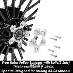 16x3.5 Fat Spoke Wheels Rotors for Harley Touring Bagger Electra Glide 00-07 FLT