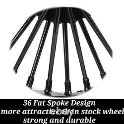 16x3.5 Fat Spoke Wheels Rotors for Harley Touring Bagger Electra Glide 00-07 FLT