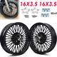 16x3.5 Front Rear Fat Spoke Wheels Rims Set For Harley Touring Baggers 2000-2007