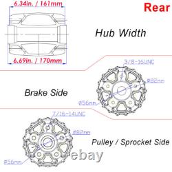 16x3.5 Front Rear Fat Spoke Wheels Rims for Harley Softail Fatboy Heritage FLSTC