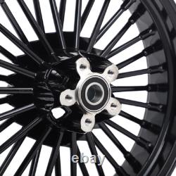 16x3.5 Front Rear Fat Spoke Wheels Rims for Harley Softail Fatboy Heritage FLSTC