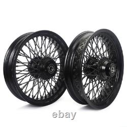 16x3.5 Front Rear Wheels Rims 72 Spoke For Harley Heritage Softail Deluxe FLSTC