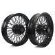 16x3.5 Front Rear Wheels Rims Hubs 72 Spokes For Harley Softail Heritage Fatboy