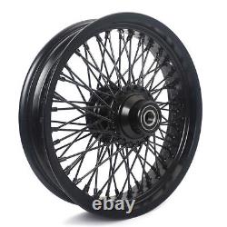 16x3.5 Front Rear Wheels Rims Hubs 72 Spokes for Harley Softail Heritage Fatboy