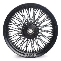 16x3.5 Front Rear Wheels Rims Hubs 72 Spokes for Harley Softail Heritage Fatboy