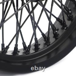 16x3.5 Front Rear Wheels Rims Hubs 72 Spokes for Harley Softail Heritage Fatboy