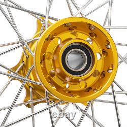 173.5 174.25 Spoke Front Rear Wheel Gold Hubs Black Rims for Sur-Ron Ultra Bee