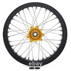 173.5 174.25 Spoke Front Rear Wheels Gold Hubs Black Rims for Surron Ultra Bee