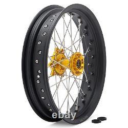 173.5 174.25 Spoke Front Rear Wheels Gold Hubs Black Rims for Surron Ultra Bee