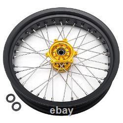 173.5 174.25 Spoke Front Rear Wheels Gold Hubs Black Rims for Surron Ultra Bee