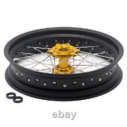 173.5 174.25 Spoke Front Rear Wheels Gold Hubs Black Rims for Surron Ultra Bee