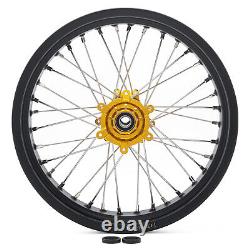 173.5 174.25 Spoke Front Rear Wheels Gold Hubs Black Rims for Surron Ultra Bee